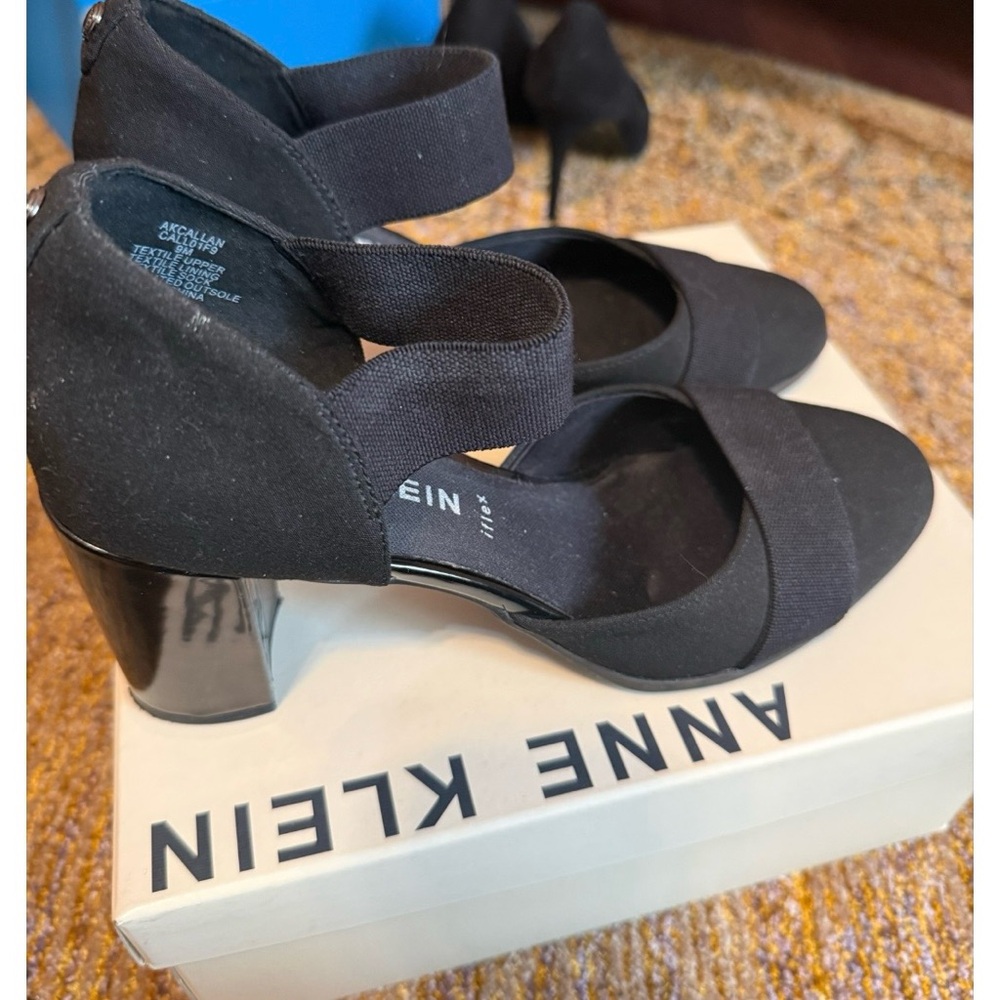 Anne Klein iFlex Akcallan Black Block Heel Pumps Women's Size 9M - Picture 6 of 10